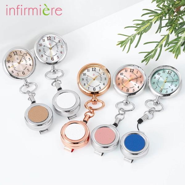 装着しやすさで選ぶ“クリップ付きタイプ”【看護師さんの時計はココがポイント】脈拍メモリ・・・針が12時もしくは6時の時に脈を測り始め、脈が20回になった所の脈拍メモリの数字を見れば、それが1分間の脈拍数になります。※「20PULSATION...