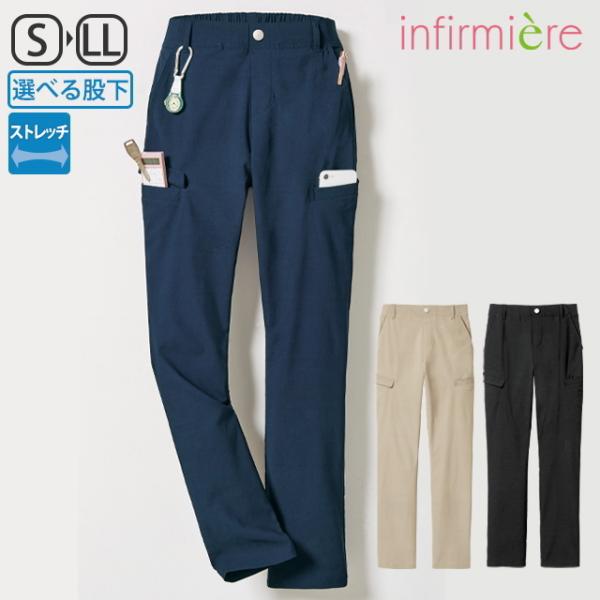 人気の6ポケットパンツがリニューアル！●POINT 1 ウエスト総ゴムきちんと見えるよう、フロントは平ゴムで前開き風デザイン。後はギャザーありのゴムでラクなはき心地。●POINT 2 スマホポケット深めで脚に添うので落ちにくく、かがんでもつ...