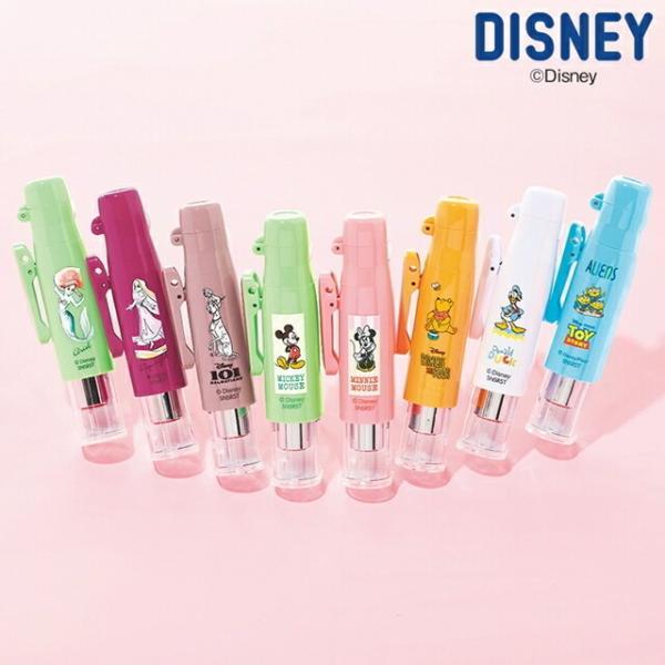 大ヒットモデルにディズニーのスター達が勢ぞろいして新登場【仕事はかどる！Point】●片手でポンと開く5mm印●スライドシャッターで連続なつ印OKの9mm印●大きく開いてしっかり留まり、白衣を傷めないバインダークリップ式●安心便利な片手ロッ...