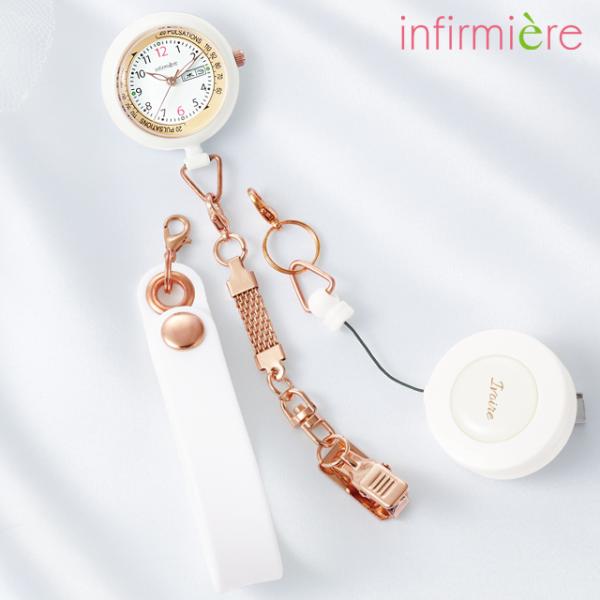 人気の３WAYシリーズを軽量化してリニューアル！日付＆曜日表示付き！持ち方3WAYで目盛が見やすいミネラルレンズ設計【1Way：リール】目線まで伸びて見やすい【2Way：チェーンクリップ】胸ポケに吊せる360°回転するチェーンが便利！【3W...