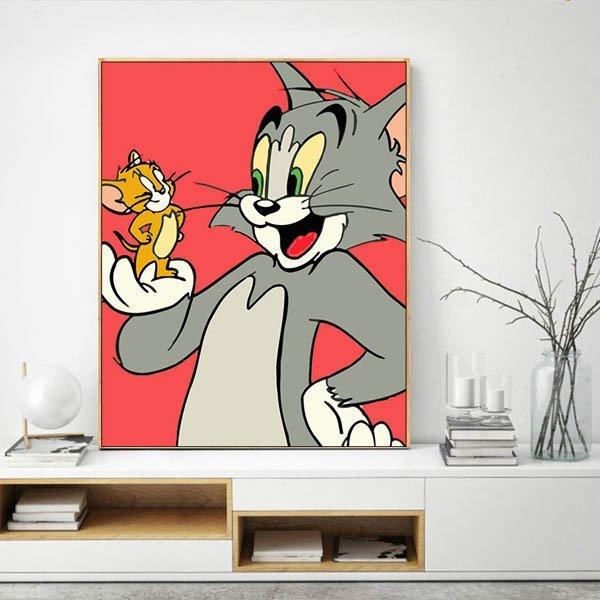 フル ダイヤモンド刺繍 キット ビーズ刺繍 トムとジェリー ピンク 仲良し モザイクアート リハビリ 趣味 絵画 カラービーズ ハンドメイド Pb49a Infit Store4 通販 Yahoo ショッピング