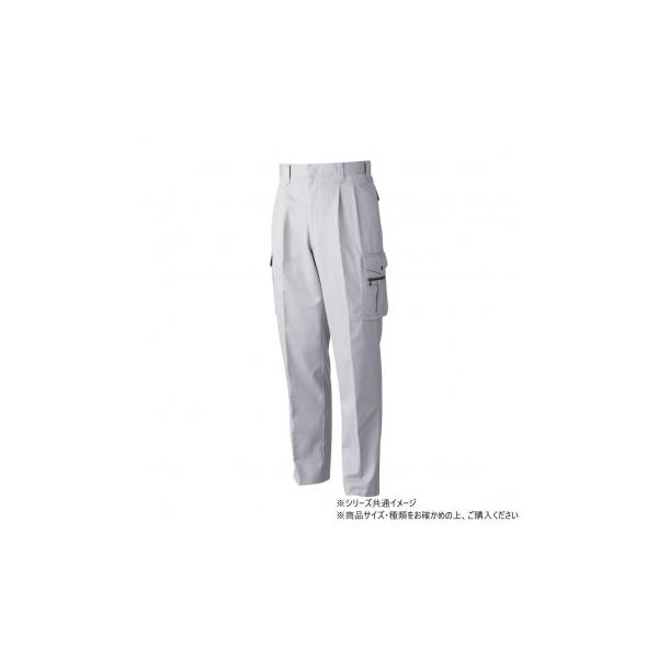 桑和 5338 ツータックカーゴパンツ 110サイズ シルバーグレー(22