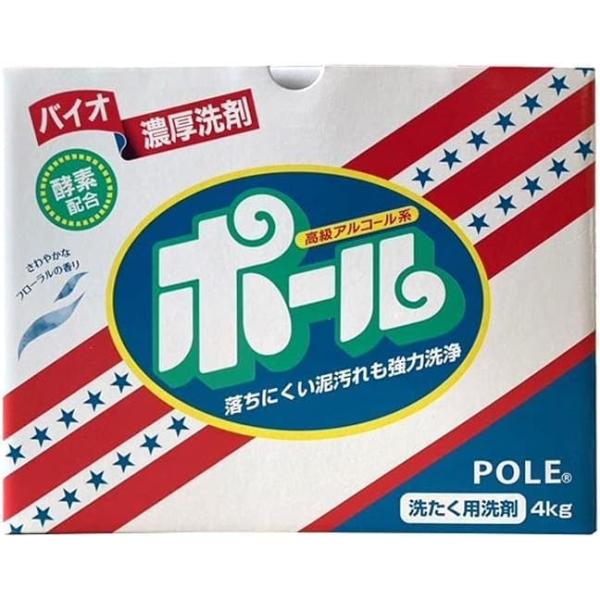 他サイト： ポール 4kg 洗濯用洗剤 バイオ 洗剤 洗濯 泥汚れ ユニフォーム 野球 レギュラー 泥スッキリ 泥クリヤの商品画像