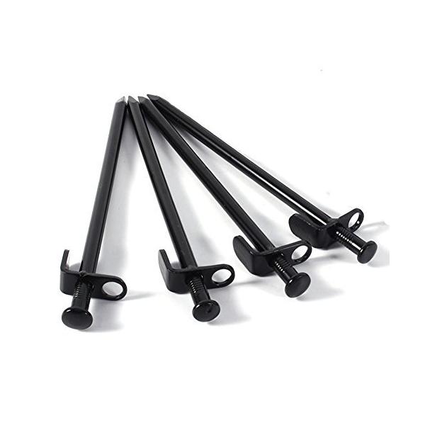 TKS スチールペグ 鉄製ペグ 鍛造ペグ 丈夫 ハンマーで叩いても折れない 21cm 高強度 キャンプ アウトドア テント?