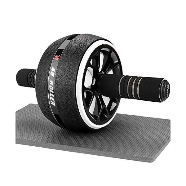 他サイト： AUOPLUS 腹筋ローラー 膝マット付き アブホイール 静音 一輪 腹筋 トレーニング器具 筋トレグッズ エクササイズ?の商品画像