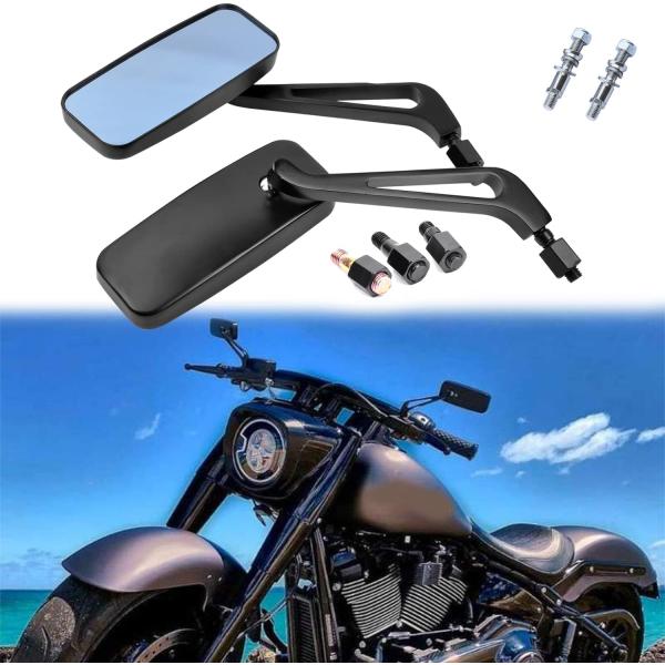 バイクミラー 10mm 8mm 正ネジ 逆ネジ付き ハーレー専用ネジ付き