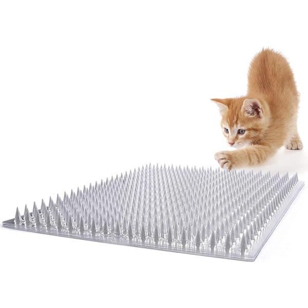 猫よけ シート ここダメシート 鳥よけ 43*34cm H1.8cm 害獣・猫侵入防止対策 ペットや子供が傷がない 透明 (6枚)