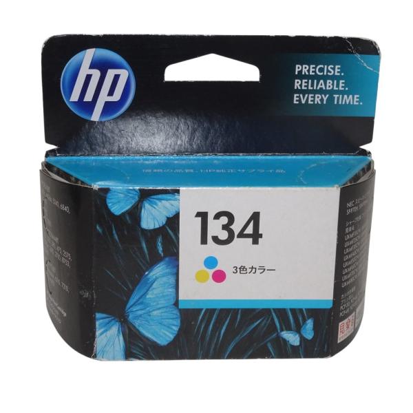 【中古】「非常に良い」HP134プリントカートリッジ カラー 日本HP 【訳あり 新品 純正】HP134プリントカートリッジ カラー