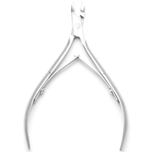 小型ステンレス製のキューティクルニッパー自宅で手軽に甘皮処理セルフネイルに最適サイズ：縦100mm x 横57mm重さ：33g素材：ステンレス