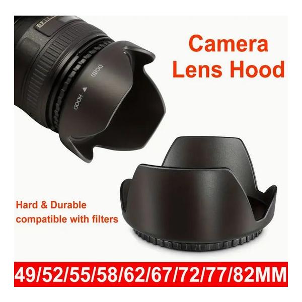 キヤノン ニコン ソニー カメラ用 チューリップフラワーレンズフード