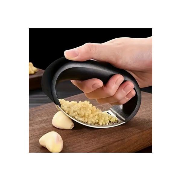 ステンレススチール製 ガーリックプレス 手動ガーリックミンサー