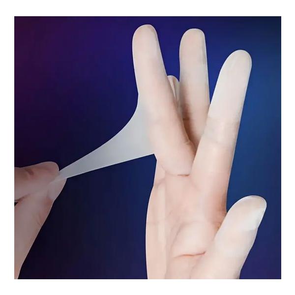 良く伸びるのではめたり外したりしやすいラテックス製の指サックです長さ：５〜６cm