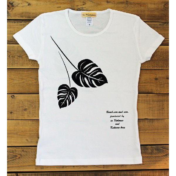 Tシャツ 半袖 レディース モンステラ柄 S M L XL カジュアル ハワイ 