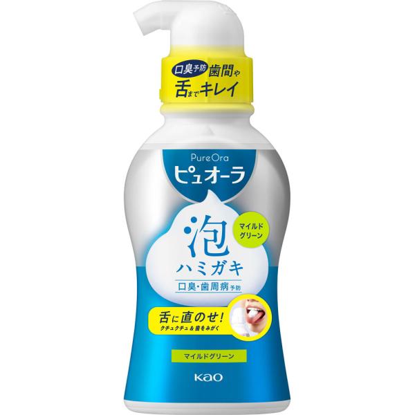 他サイト： ピュオーラ 泡ハミガキ マイルドグリーンの香味 190mL 【医薬部外品】の商品画像