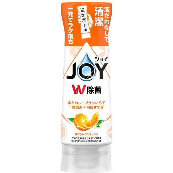Ｐ＆Ｇジャパン ジョイ Ｗ除菌 食器用洗剤 逆さボトル オレンジ 本体 ２９０ｍｌ