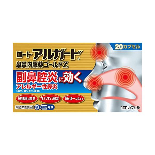 ロート製薬 アルガード 鼻炎内服薬ゴールドＺ ２０カプセル 【指定第2類医薬品】