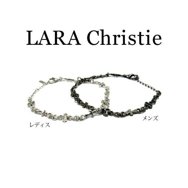 新品 ララクリスティー テンプルクロスブレスレット ダークグレー SV925 LARA Christie ララクリスティー テンプルクロス ブレスレット