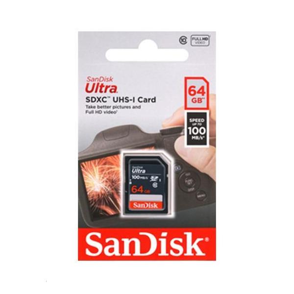 SanDisk SDJ[h SDXC 64GB 100MB/s SDSDUNR-064G-GN3IN t