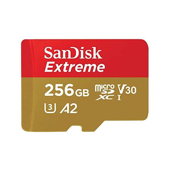 microSDXCカード 256GBブランド：SanDiskシリーズ：Extreme型番：SDSQXAV-256G-GN6MN■対応規格UHS-I Class3Speed Class10 (最大190MB/秒の転送速度)ビデオクラス V30...