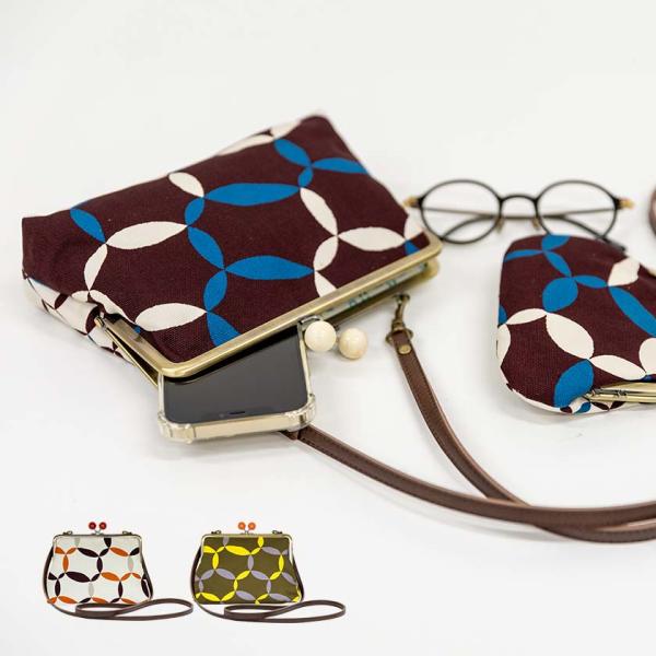 亥之吉 6寸ポシェットがま口 しっぽう がま口 ポシェット 和柄 バッグ