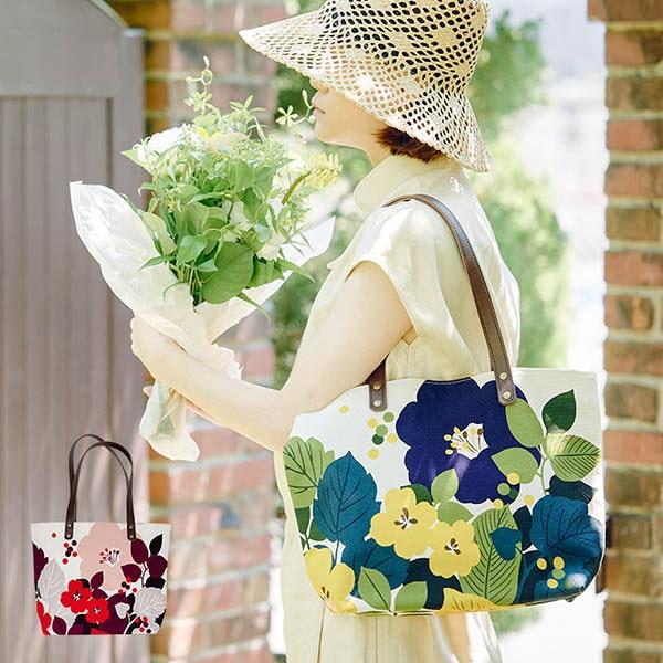 花柄トートバッグ