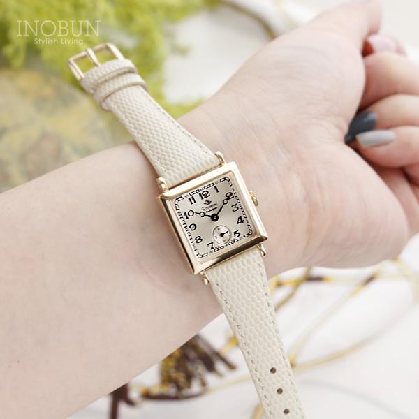 ロゼモン 腕時計 Nostalgia Rosemont N011-YWA CWH アンティークゴールド/ホワイトベルト（レザー）  :062604:イノブン腕時計専門店 通販 