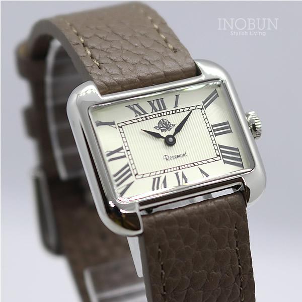 ロゼモン 腕時計 Rosemont Collection Rs 58 03 Gb シルバー グレーベージュベルト レザー イノブン 腕時計専門店 通販 Yahoo ショッピング