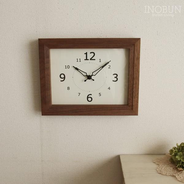 La Luz（ラ・ルース） 木製 リブクロック 壁掛け時計 ウォールナット