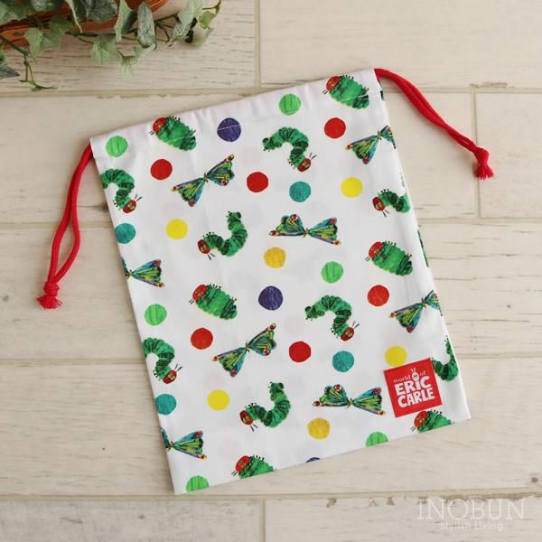 はらぺこあおむし 巾着袋 お着替え袋 30 25cm 巾着l ドット Inobun イノブン 通販 Yahoo ショッピング