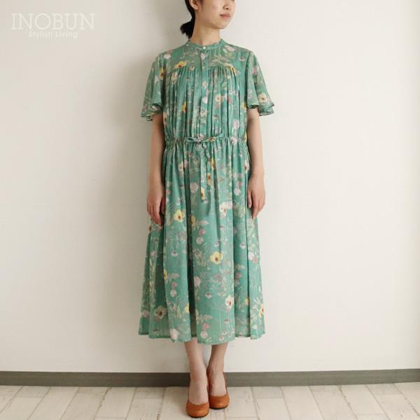 クレスピ Crespi リバティ別注 リボン付き フレアスリーブワンピースイルマ Gr Inobun イノブン 通販 Yahoo ショッピング