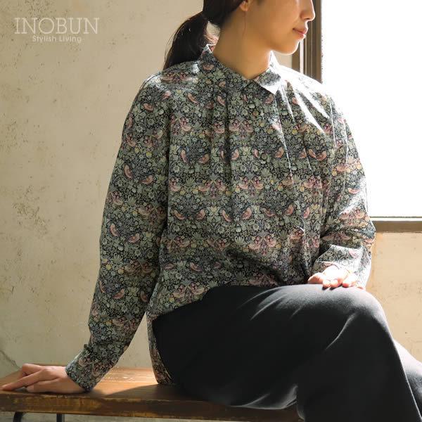 ジェイスローアン J Sloane リバティ ワイドチュニックブラウス Strawberry Thief Inobun イノブン 通販 Yahoo ショッピング