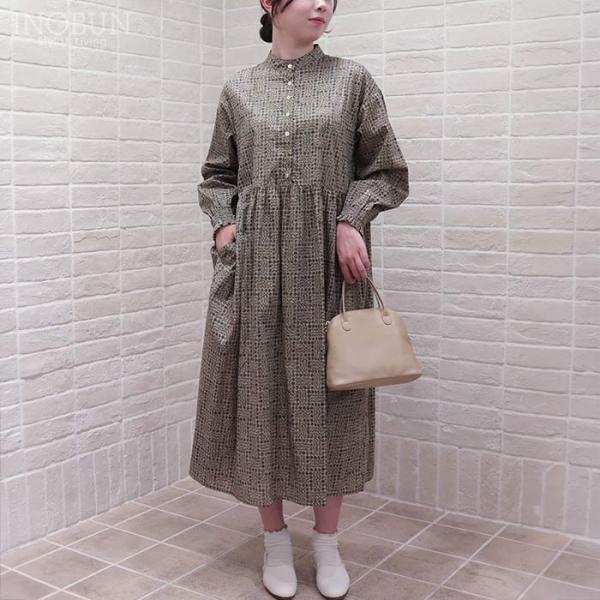 sosotto リバティタナローン スタンドギャザーワンピース Mサイズ 別注Sleeping Rose スリーピング・ローズ LIBERTY ソソット 日本製