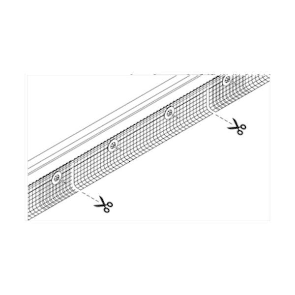 (1)フェンスをカット