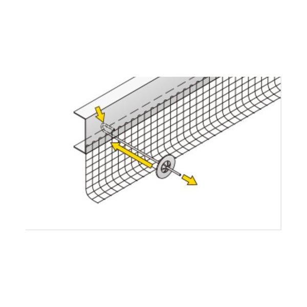 (2)フェンスを固定