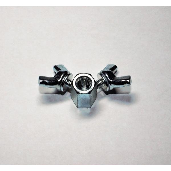 ※足くくり罠の消耗交換用パーツです。踏み板セットやスプリングなど、他のパーツは付属していません。足くくり罠に必ず必要な止めねじ（蝶ねじ）を提供しますワイヤロープ Φ４ｍｍ用です材質は ステンレスです用途 その１：過締り防止（法規で必ず取り付...