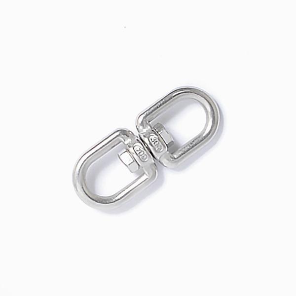 ※19,800円（税込）未満の場合、別途送料がかかります。※足くくり罠の消耗交換用パーツ単体です。踏み板セットやスプリングなど、他のパーツは付属していません。4mmワイヤー用のより戻し（別名サルカン）です。ワイヤーの絡まり（キンク）防止に使...