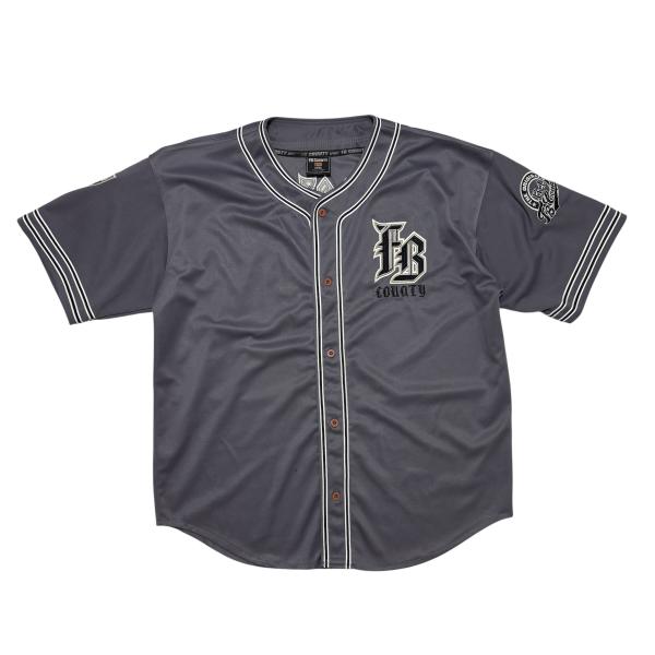 新品未使用 FB COUNTY ベースボールシャツ 半袖 デカロゴ 中古 エフビーカウンティ FB COUNTY ベースボールシャツ