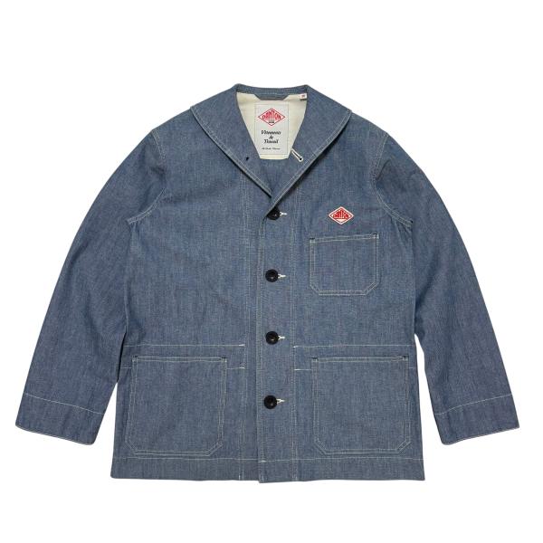美品✨DANTON カバーオール ジャケットシャンブレー ブルゾン　38 Danton（ダントン） 古着 シャンブレー カバーオールジャケット