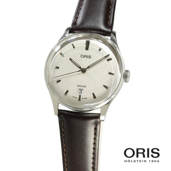 ORIS アートリエ デイト 38mm 無駄を削ぎ落とした都会的なドレスウォッチ メカニカル 01 733 7810 4051-07 6 20 17FC
