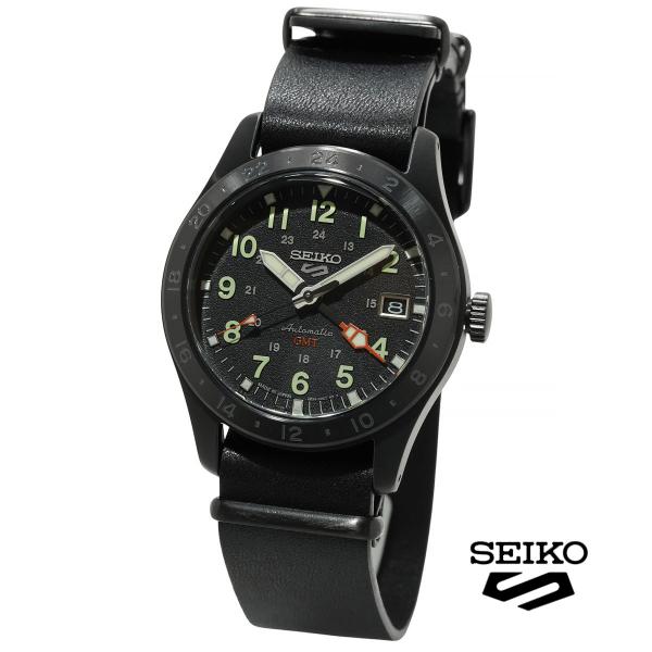 Seiko 5 Sports SBSC013 スポーツ メカニカル 日本製 GMT Field Style