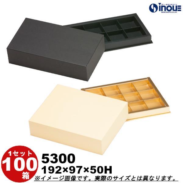 ギフトボックス 箱 おしゃれ 長方形 無地 ラッピング 紙箱 ギフト箱 蓋つき 黒 100箱 5300 M 192×97×50