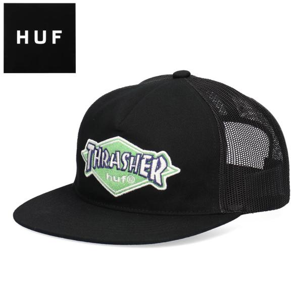 ハフ HUF メローエッジバッジ メッシュ キャップ ブランド メンズ レディース 熱中症対策 紫外線対策 涼しい 人気 フラットバイザー スケボー