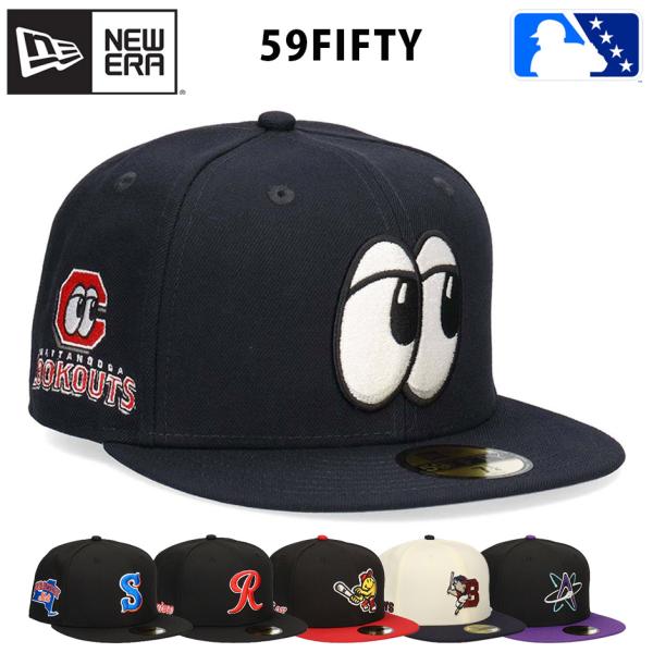 ニューエラ 59FIFTY マイナーリーグ キャップ MiLB NEW ERA 5950 大きいサイズ 帽子 マイナーキャップ フラットバイザー メンズ レディース 大人