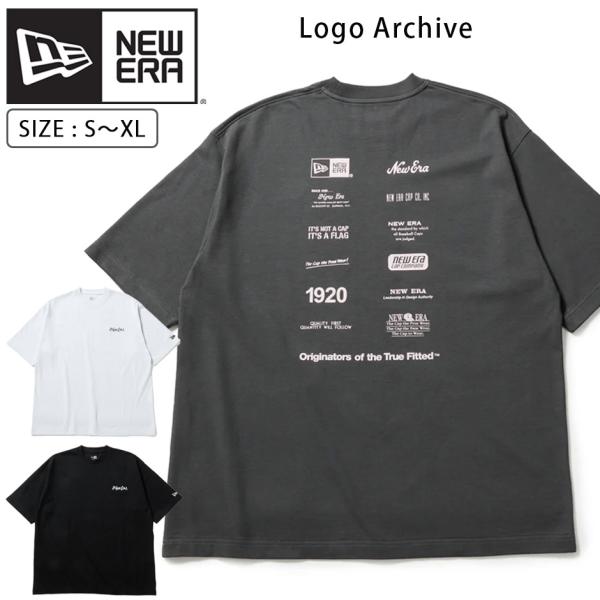 ニューエラ アーカイブ 半袖 Tシャツ ロゴ SS TEE 半袖tシャツ ロゴ クルーネック NEW ERA メンズ レディース ブランド オーバーサイズ 大きいサイズ TEE S/S