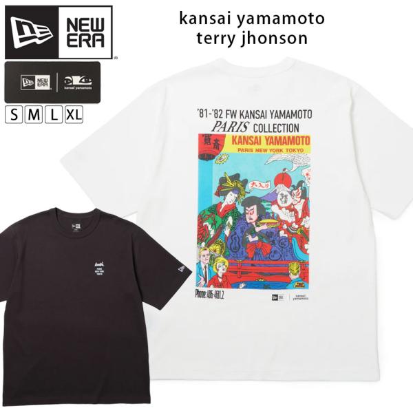ニューエラ 山本寛斎 terry jhonson 半袖 Tシャツ ロゴ SS TEE 半袖tシャツ ロゴ クルーネック NEW ERA メンズ レディース ブランド コラボ