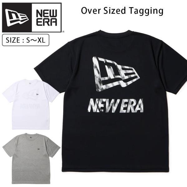 ニューエラ パフォーマンスアパレル テック 半袖 Tシャツ SS TEE T tシャツ ロゴ クルーネック NEW ERA メンズ ブランド タイダイ フラックロゴ 大きいサイズ