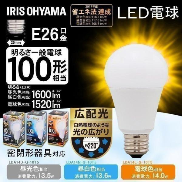 IRIS OHYAMA（アイリスオーヤマ） led電球 e26 100w形相当 led照明器具