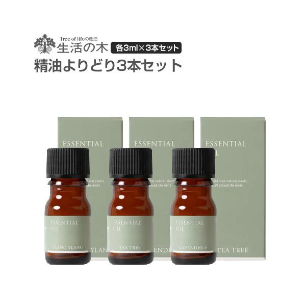 生活の木　エッセンシャルオイル　まとめ売り 生活の木 よりどり精油3本セット（メール便送料無料/各3ml 全30
