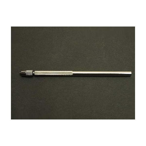 ※ロットが変わり形状が画像に比べ若干変更になっております。展翅用専用針柄ピンバイスのように無頭針を先端にさして使用します。標本製作用に