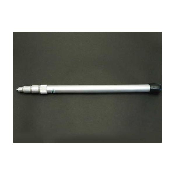 ※画像は１５０ｃｍの収納時画像です。志賀金属製引抜式柄全長：約１５０ｃｍ（４本継）仕舞寸法：約４６ｃｍ重さ：３３０ｇ主にアルミ製となります。※ダイヤルを回して任意の長さで固定できます。※ネジ部は志賀式です。ご注意ください。※取り付け可能枠は...